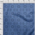 thumbnail image 3 of oneOone Cotton Poplin Blue Fabric Moire Craft Projects Decor Fabric Printed By The Yard 56 Inch Wide, 3 of 4