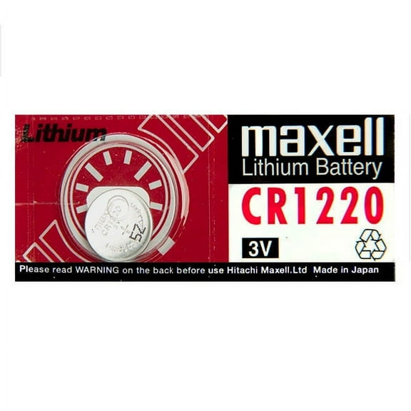 Maxell CR1220 3V Lithium Coin Battery 2 Pack
