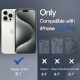 thumbnail image 2 of JETech Magnetic Case for iPhone 15 Pro 6.1-Inch Compatible with MagSafe, Translucent Matte Back Slim Shockproof Phone Cover (White), 2 of 6