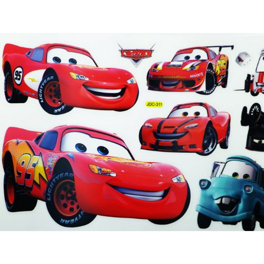 Reuseable Disney's Cars Sticker Set (22 x 8inches)