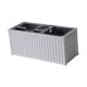 thumbnail image 3 of Organizador de escritorio portátil con múltiples compartimentos para bolígrafos y contenedores de envío Blanco, 3 of 8