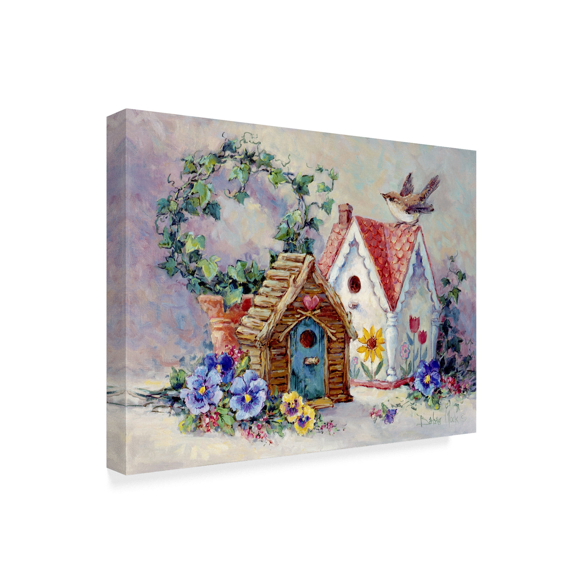 Trademark Fine Art 'Birdhouse Collection 1' Canvas Art by Barbara Mock
