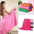 thumbnail image 2 of NUZYZ Absorbent Microfiber Fleece Shower Spa Body Wrap Bathing Towel 70x140cm, 2 of 8