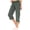 8# Army Green, variant on Cargo Capris For Women With Pockets Casual Drawstring Baggy Petite Pants Lightweight Low Rise Hiking Athletic Work Joggers Khaki M