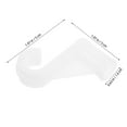 thumbnail image 6 of LOLIPPYY Set of 10 White Wardrobe Hooks Closet Rod Holders Aluminum Alloy Supports for Closet Organization, 6 of 8