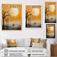 thumbnail image 4 of Designart "Melodic Yellow Old Carriage Cart" Old American Cart Floater Framed Wall Decor, 4 of 5