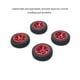 thumbnail image 5 of Ounissouiy 4 piezas de llanta de rueda de coche RC, piezas de modificación de neumáticos para 1/28 Wltoys K969 RC, llantas de rueda de coche RC Kits de construcción modelo rojo, 5 of 6