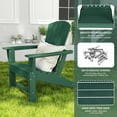 thumbnail image 3 of FURRYFECTION Adirondack Chairs Set of 2,HDPE All-Weather Adirondack Chair, Plastic Outdoor Patio Lawn Chairs for Patio Garden Backyard Deck,Forest, 3 of 6