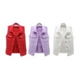 thumbnail image 2 of Women Classic Washed Denim Vest Ladies Sleeveless Solid Color Button Down Jean Jacket S-5XL, 2 of 7