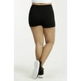 thumbnail image 3 of TheLovely Women & Plus Soft Cotton Active Stretch Outseam Workout Boy Shorts with Wide Wastband (12" Boy Shorts), 3 of 4