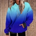 thumbnail image 7 of Ashirexll Womens Hoodies, Oversized Hoodies for Women, Ladies' Fashion Gradient Color Loose Long Sleeve Hoodies Casual Sports Top, 7 of 7