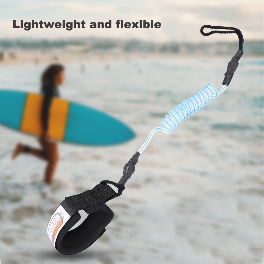 Adjustable Size Wrist Ankle Padded Safety Equipment Bodyboard Leash Surfing Coil 