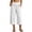 *White, variant on VBVC Women's Cotton Linen High Waisted Capri Pants , Summer Wide Leg Cropped Pants For Women , Ladies' Fold Over Waist Culottes with Pockets,Black,S-3XL