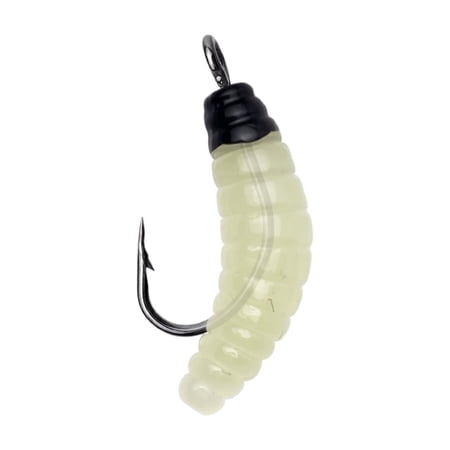 Bionic Fishing Lure with Semi-Transparent Soft Plastic Body and Barbed Jig Head Lifelike Soft Plastic Fishing Lure for Crappie Fishing and Trout Fishing in Freshwater