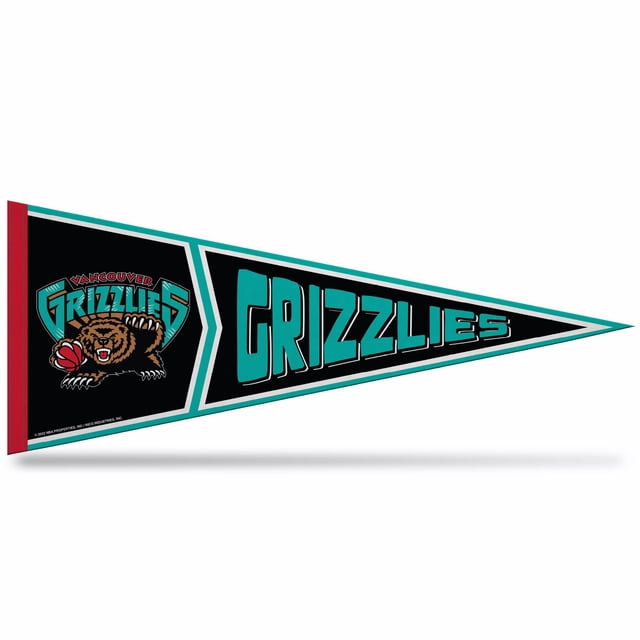 Rico Industries Nba Basketball Memphis Grizzlies Retro 12"" X 30"" Banderín de Fieltro para Pared D?Cor - Ideal para el hogar/Dormitorio/Cueva de Hombre D?Cor