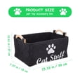 thumbnail image 2 of Pet Toy Storage Bin Dog and Cat Accessory Felt Basket Chest Organizer Container, 2 of 3