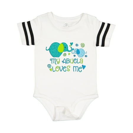 

Inktastic My Abuela Loves Me- Cute Elephants Gift Baby Boy or Baby Girl Bodysuit