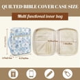 thumbnail image 7 of Pzuqiu Blue Flower Bible Bags for Women Quilted Bible Holder Bag Front Zipper Pocket Church Carrying Tote Cases Scripture Book Cover Organizer for Women Christian Gift, 7 of 7