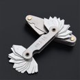 thumbnail image 4 of Stainless Steel Radius Gauge, Portable Concave Convex External Internal Arc Measuring Tool Radius Fillet Gauge Set(5Pcs), 4 of 5