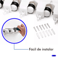 thumbnail image 2 of Colgador Organizador De Escobas Bloosom  Trapeadores 5 Espacios Gris, 2 of 4