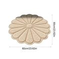 thumbnail image 3 of PoyoKee 1pc Bathroom Rugs, Flower Shape Soft Absorbent Bath Mat, Antiskid Decorative Bath Mats for Bathroom Floor, Home Decor, 23.6" x 23.6" - Khaki, 3 of 6