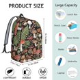 thumbnail image 5 of Mushroom and Basket Black Pattern Backpack for School, Cute School Bag with Adjustable Shoulder Straps and Padded Back, 15.7"x11.8"x5.5", 5 of 5