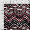 thumbnail image 2 of oneOone Viscose Chiffon Magenta Fabric Ikat Dress Material Fabric Print Fabric By The Yard 42 Inch Wide, 2 of 6