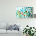 thumbnail image 3 of Trademark Fine Art 'Abstract Blue Collage' Canvas Art by Karen Fields, 3 of 4