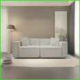 thumbnail image 2 of Modern Mid-Century Teddy Velvet 2-3 Seat Sofa – Ergonomic Hybrid Foam Couch for Living Room & Bedroom, 2 of 17