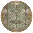 thumbnail image 2 of Addison Rugs Chantille Indoor/Outdoor Transitional Spiral Olive Machine Washable Round Rug, 8' x 8', 2 of 8