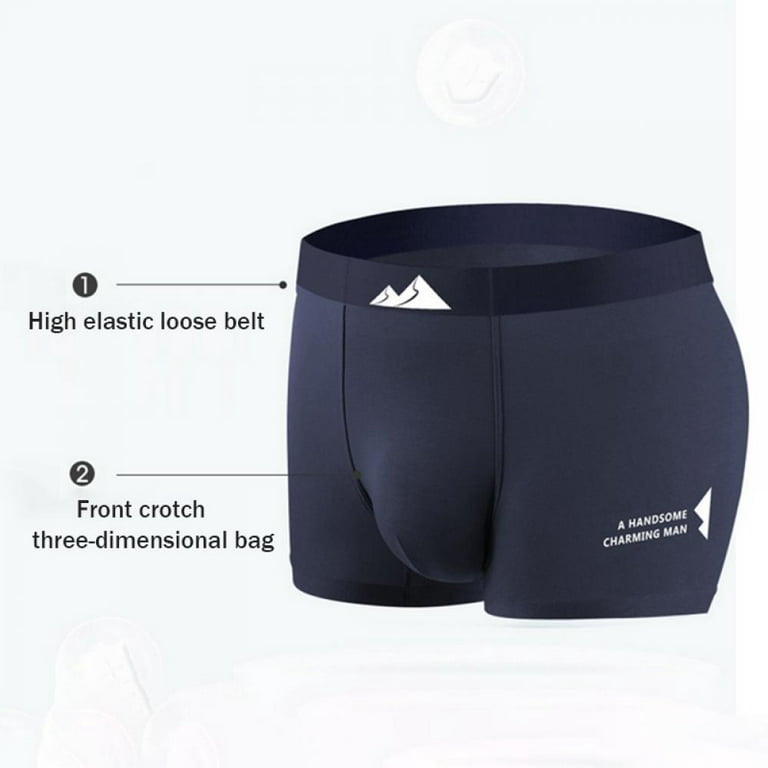 Comfortable Cotton Mens Underwear with U convex Pouch Breathable