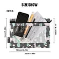 thumbnail image 4 of FORMRS 2 Pack Pencil Pouch for 3 Ring Binder with Clear Window Zipper Case, Cute Llamas Pattern, 4 of 6