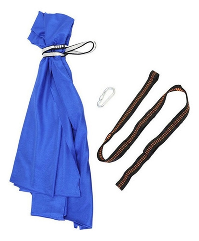 Generic 100 x 280 cm 1-Person Swing Hammock, Blue