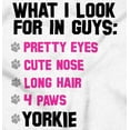 thumbnail image 2 of What I Look In Guys Yorkie Dog Owner Women's Plus Size Graphic Tee Brisco Brands 4X, 2 of 5
