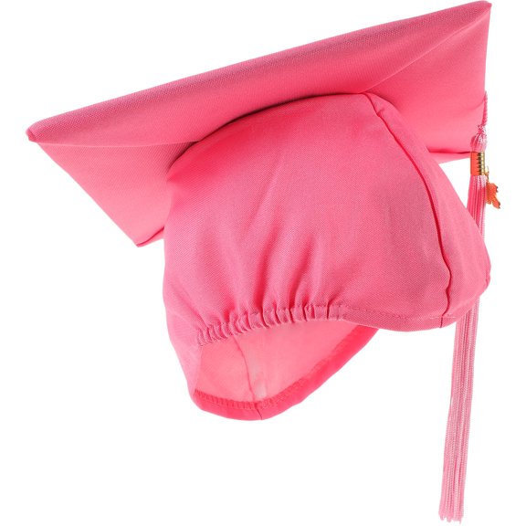 HONMEET 1Pack Pink Adult Graduation Cap Unisex Academic Style Party Accessory