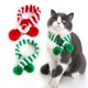 thumbnail image 4 of Mascota de lana de punto a rayas de Navidad bufanda del perro del gato del árbol de Navidad Senior babero ajustable, 4 of 4