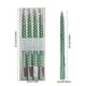 thumbnail image 3 of Velas Roscadas Galvanizadas Con Parafina 4 velas de cera largas con rosca galvanizada verde para decoración romántica de bodas y restaurantes. JASKFLY, 3 of 9