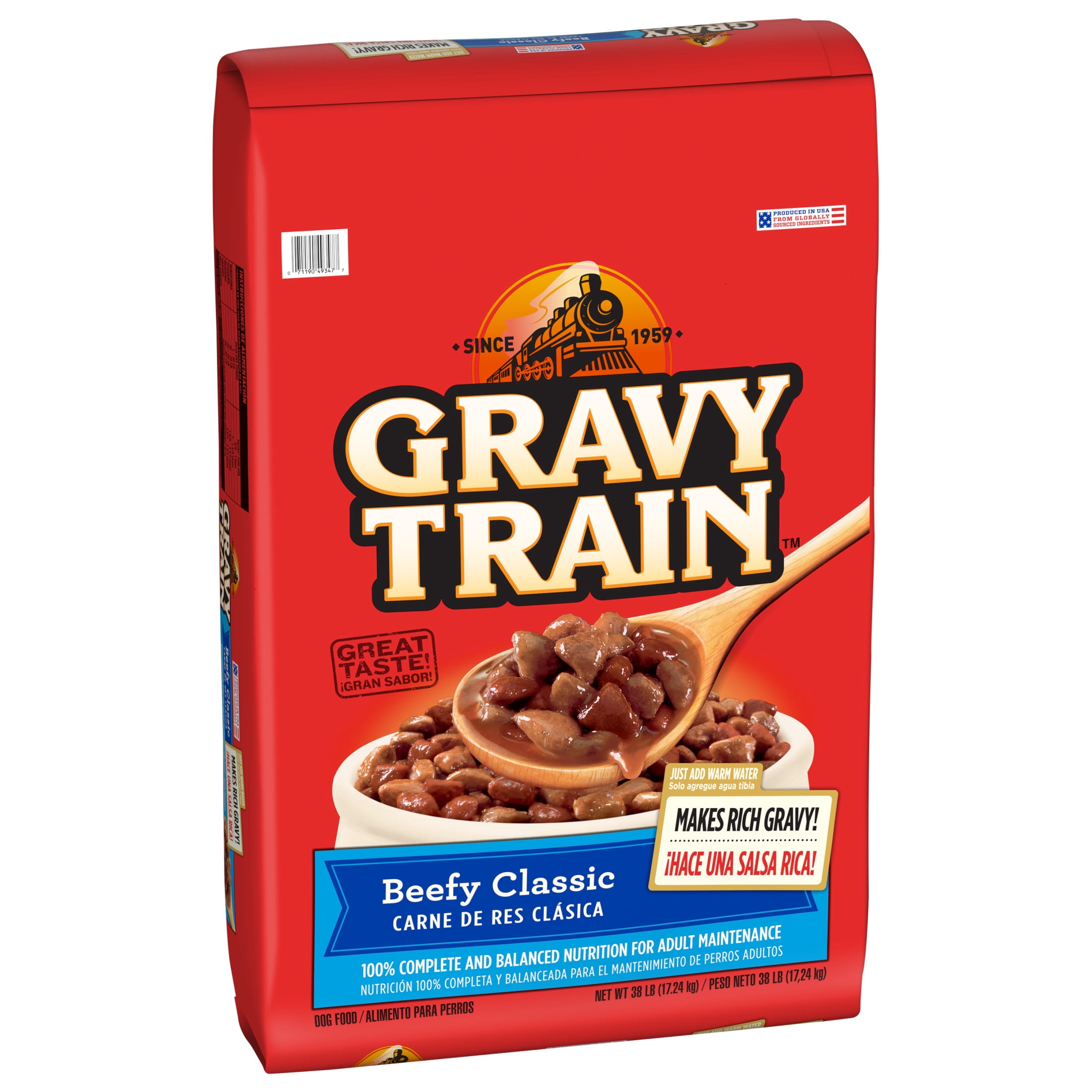 Gravy Train Beefy Classic Dry Dog Food, 38 lb. Bag
