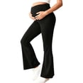 thumbnail image 2 of Maternity Jeans Over Belly 2026,Women's Maternity Flare Denim Pants Pregnancy Wide Leg Stretchy Trousers Adjustable Waist Pants with Pockets Lounge Trousers Loose Casual Work Bottoms, 2 of 5