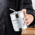 thumbnail image 5 of Clearance! Nomeni Coffee Cups American Stainless Steel Coffee Cup Portable High Value Takeaway Accompanying Cup Insulation Water Cup with Straw Latte Cup Kitchen Essentials, 5 of 8