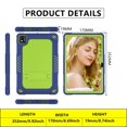 thumbnail image 3 of FIEWESEY for TCL TAB10 5G 9183W / for TCL TAB 10s 10.1" FHD Tablet Case Silicone Rubber Had Back Shell Kids Friendly Case Built in Stand Shoulder Strap for TCL TAB 10 5G TCL TAB 10s - Navy+Green, 3 of 7