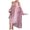 Pink, variant on Lindreshi Womens Pajamas Sets Women's Fashion Lingerie Silk Lace Robe Dress Nightdress Nightgown Sleepwear