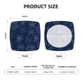 thumbnail image 5 of Goofa Snowflake Dark Blue Printed Couch Cushion Covers,Soft and Durable Throw Pillow Case , Floral Sofa Magic Sofa Stretch Cushion Couch Covers Washable, 5 of 9