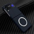 thumbnail image 1 of Magnetic Shockproof Carbon Fiber Phone Case For Samsung Galaxy Z Flip 4 With Magsafe Charging, 1 of 4