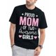 thumbnail image 1 of Camisetas divertidas para hombre 2025 Sarctic Family New Graphic playera para hombre1pc Women'S Casual Cotton T-Shirt, Proud Mom of Two Awesome Girls Print, Round Neck, High Stretch Fabric, All Seas, 1 of 6