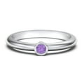 thumbnail image 1 of Classic Bezel Set Birthstone Ring - Amethyst (February), 1 of 4