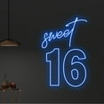 thumbnail image 3 of Handmadetneonsign Custom Sweet 16 Neon Light, Custom Name LED Sign, Personalized Date Led Light, 3 of 5