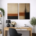 thumbnail image 6 of Canvas Print Abstract Wall Art Set of 2 Neutral Decorative for Living Room Bedroom - 24"x36" x 2, 6 of 8