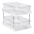 thumbnail image 1 of Estante de almacenamiento de cocina tipo cajón, bandeja de baño transparente antideslizante, estantes para artículos diversos cosméticos, organizador Sunnimix debajo del fregadero organizador, 1 of 7