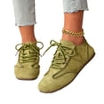 thumbnail image 4 of Willtoo Women's Retro Platform Sneakers Cute Running Shoes Rounde ToeThick Sole Casual Walking Shoes Lace Up Breathable Classic Trainers Shoes, 4 of 5